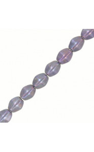 Czech Pinch beads Perlen 5x3mm Chalk white iris 03000/15781